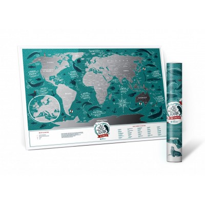 Скретч карта мира Travel Map Marine Скретч карта мира Travel Map Marine