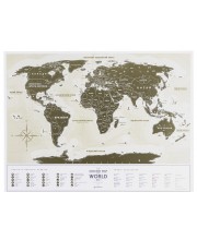 Скретч карта мира Travel Map Gold (укр)