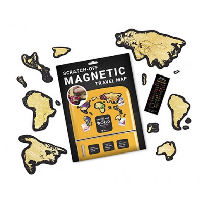 Скретч Карта Мира Travel Map MAGNETIC World Скретч Карта Мира Travel Map MAGNETIC World