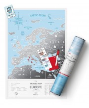 Скретч карта мира Travel Map Silver Europe
