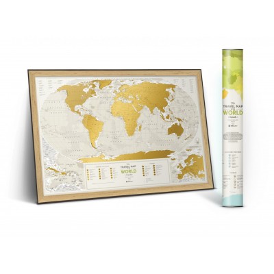 Скретч карта світу "Travel Map Geography World" (англ) (тубус) Скретч карта світу "Travel Map Geography World" (англ) (тубус)